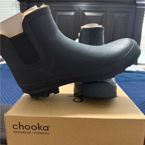 Chooka Black Waterproof Ankle Boots